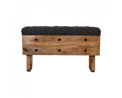 Artisan U-Pineapple Bench - Gray, Tweed