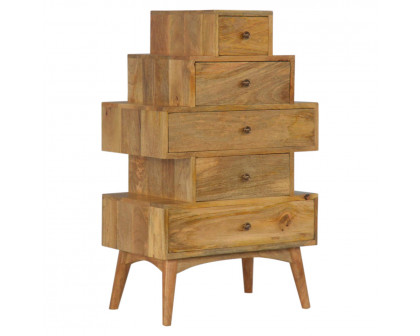 Artisan - Solid Tower Chest Cabinet in Oak-Ish, Wood