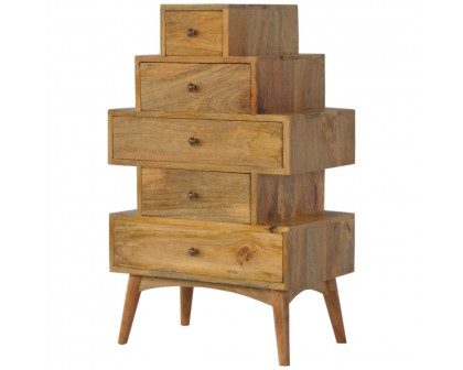 Artisan - Solid Tower Chest Cabinet in Oak-Ish, Wood