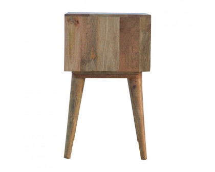 Artisan - Perforated Copper Nightstand with Open Slot in Copper