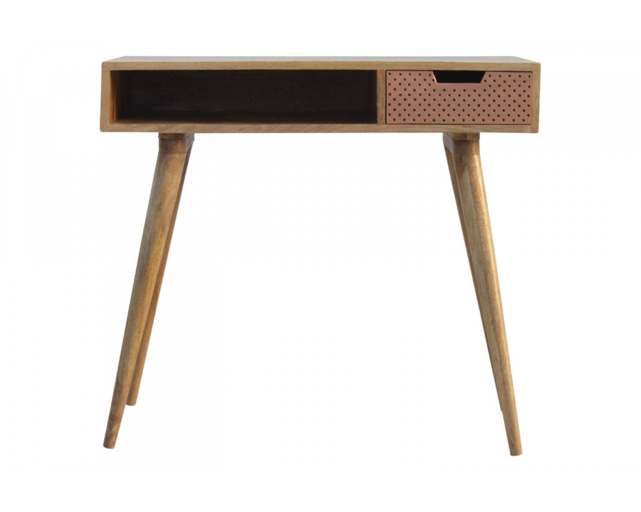 Artisan - Perforated Copper Writing Desk