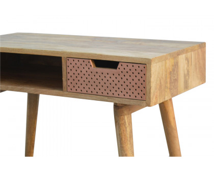 Artisan - Perforated Copper Writing Desk