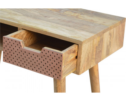 Artisan - Perforated Copper Writing Desk