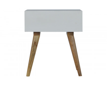 Artisan - Mocha & White Painted Bedside