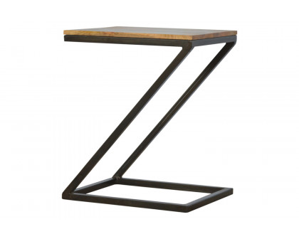 Artisan - Side Table with Iron Base