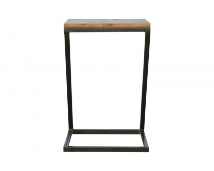 Artisan - Side Table with Iron Base