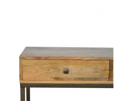 Artisan - Console Table with 2 Drawers in Iron