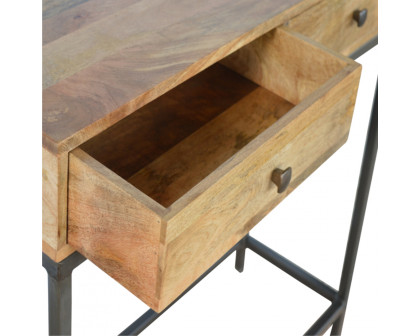 Artisan - Console Table with 2 Drawers in Iron