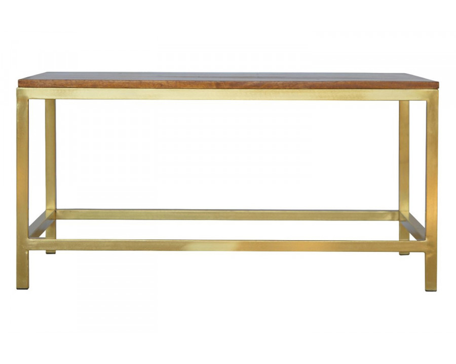 Artisan Panels Coffee Table w/o Drawers - Gold