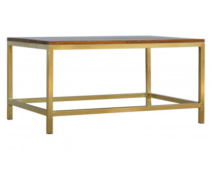 Artisan Panels Coffee Table w/o Drawers - Gold