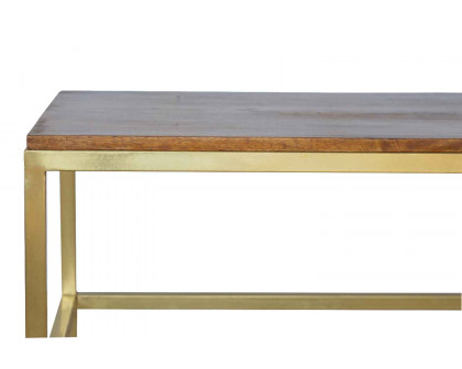 Artisan Panels Coffee Table w/o Drawers - Gold