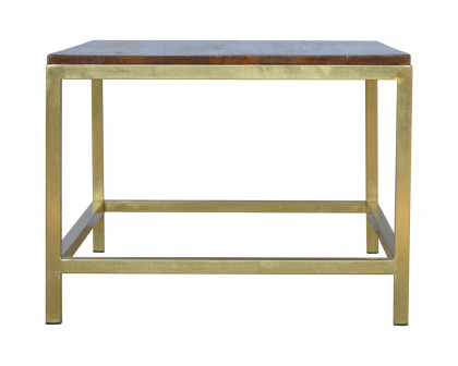 Artisan Panels Coffee Table w/o Drawers - Gold