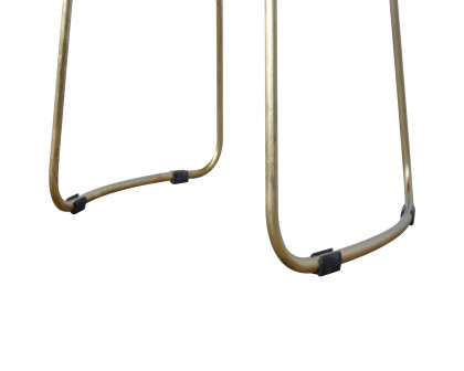 Artisan Bar Stool - Gold, Iron