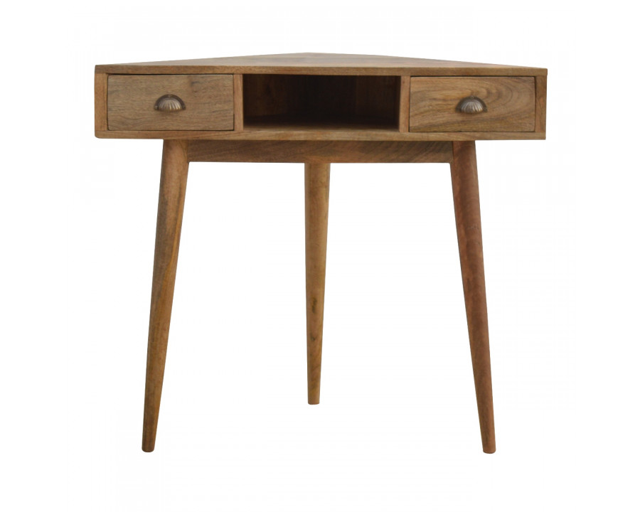 Artisan - Solid Corner Writing Desk in Wood