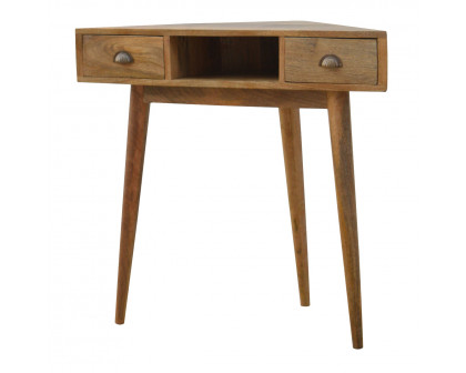 Artisan - Solid Corner Writing Desk in Wood