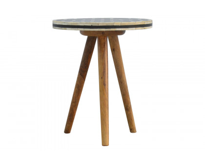 Artisan - Bone Inlay Stool in Tripod