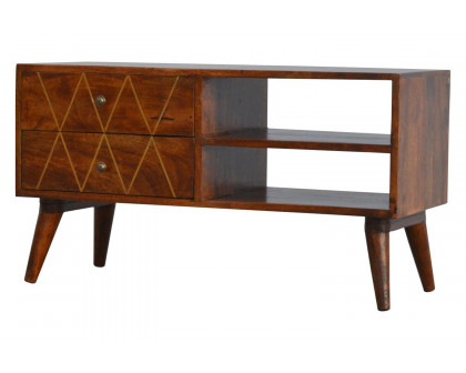 Artisan - Geometric Brass Inlay Media Unit