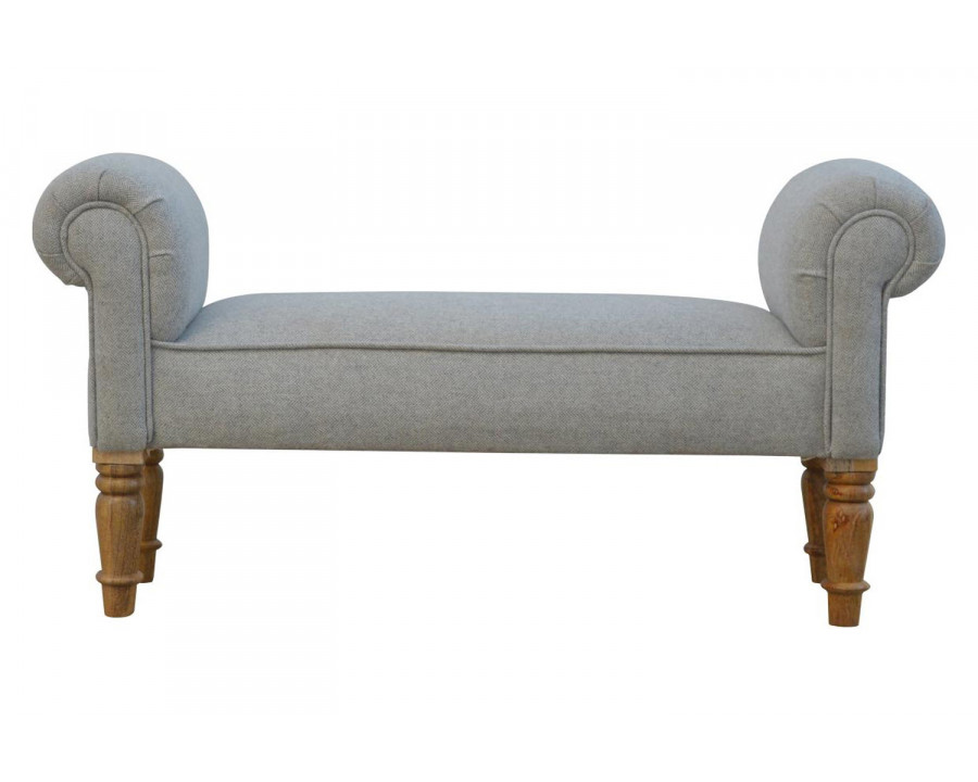 Artisan Bedroom Bench - Gray, Tweed