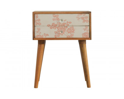 Artisan - Floral Screen Printed Bedside