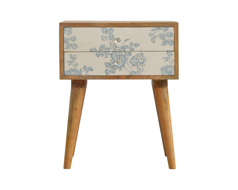 Artisan - Floral Screen Printed Bedside