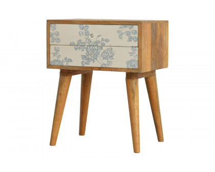 Artisan - Floral Screen Printed Bedside