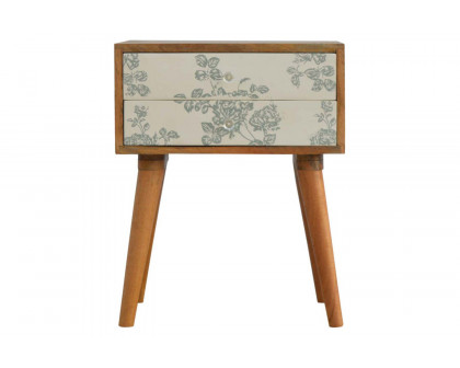 Artisan - Floral Screen Printed Bedside