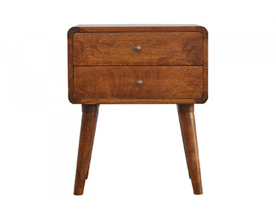 Artisan Curved Bedside - Chestnut