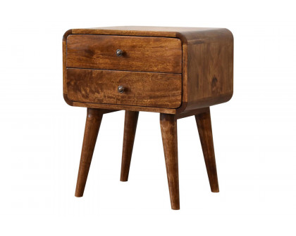 Artisan Curved Bedside - Chestnut