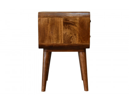 Artisan Curved Bedside - Chestnut