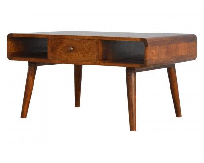 Artisan Curved Coffee Table - Chestnut