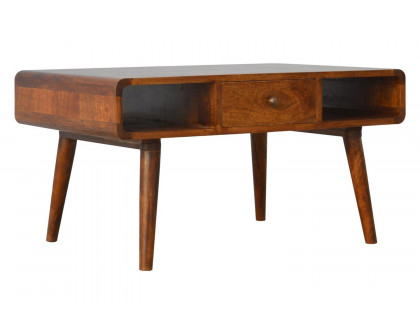 Artisan Curved Coffee Table - Chestnut