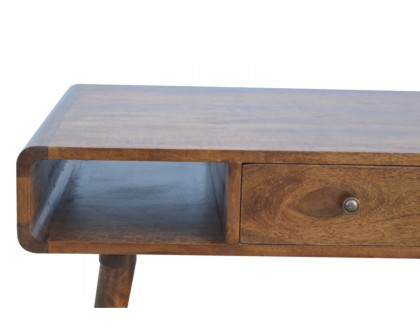 Artisan Curved Coffee Table - Chestnut