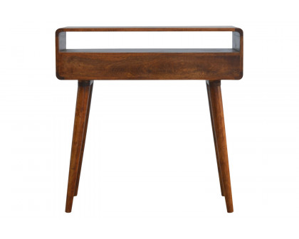 Artisan Curved Console Table - Chestnut