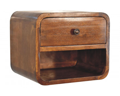 Artisan - Curved Mini Wall Mounted Open Slot Bedside