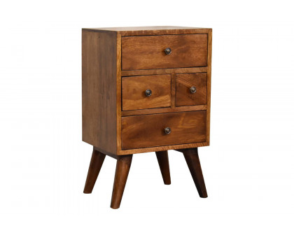 Artisan Nordic Style Multi Bedside - Chestnut