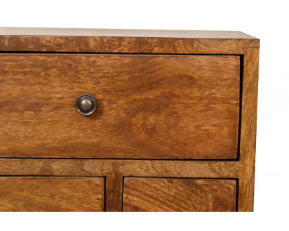 Artisan Nordic Style Multi Bedside - Chestnut