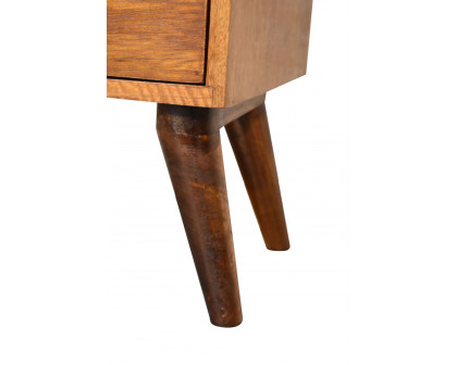 Artisan Nordic Style Multi Bedside - Chestnut