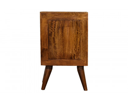 Artisan Nordic Style Multi Bedside - Chestnut