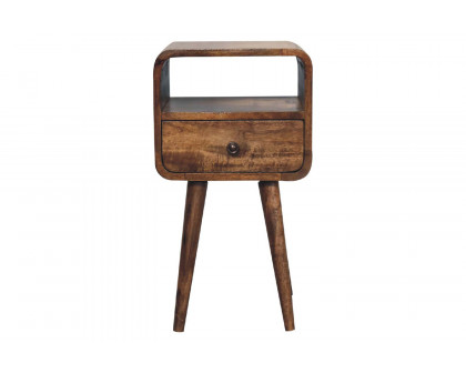 Artisan - Curved Open Slot Mini Bedside