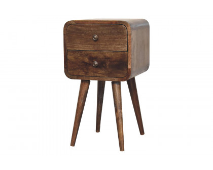 Artisan Curved Mini Bedside - Gray Washed