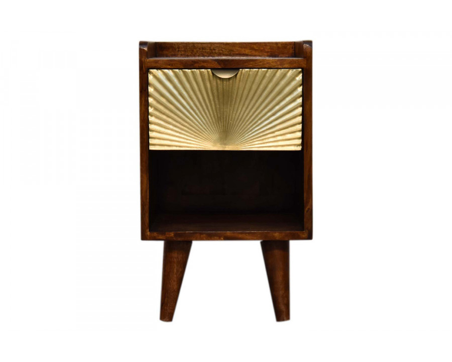 Artisan - Mini Manila Gold 1 Drawer Bedside