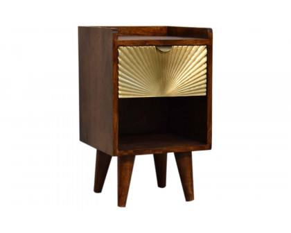 Artisan - Mini Manila Gold 1 Drawer Bedside