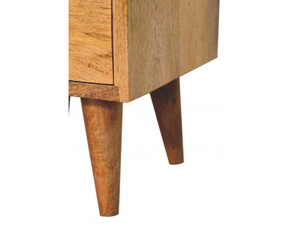 Artisan Mini Classic Multi Bedside - Oak-ish