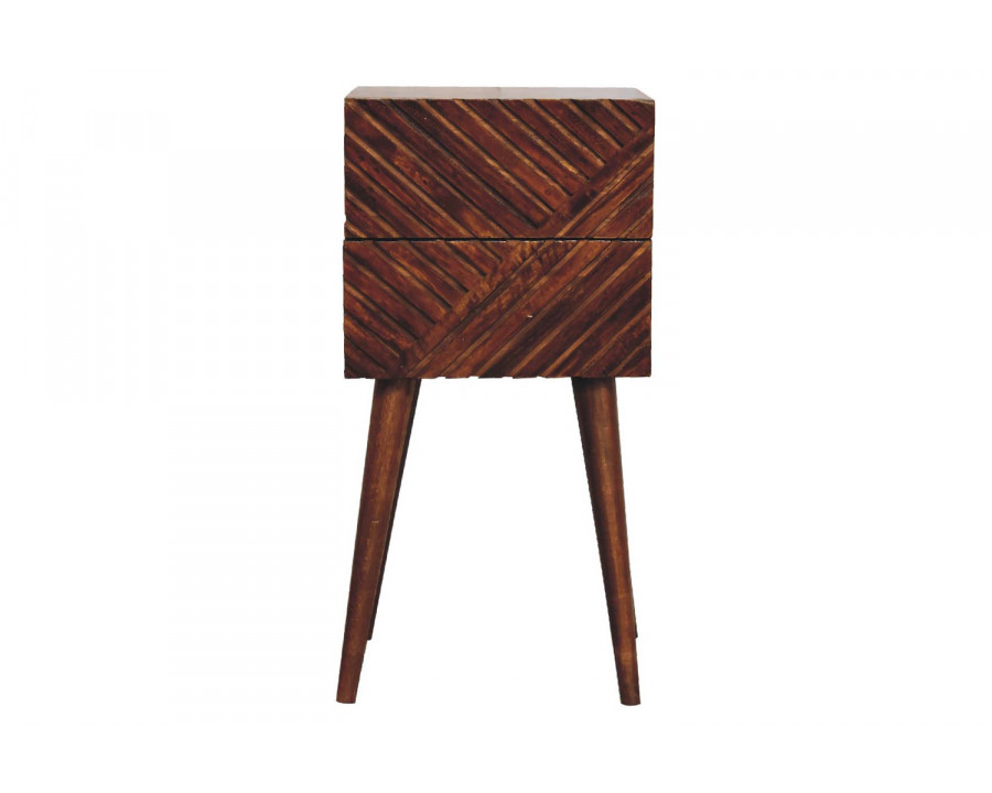 Artisan Lille Mini Bedside - Chestnut