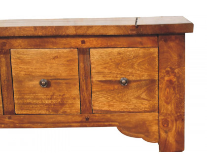 Artisan 4 Drawer Console Table - Chestnut