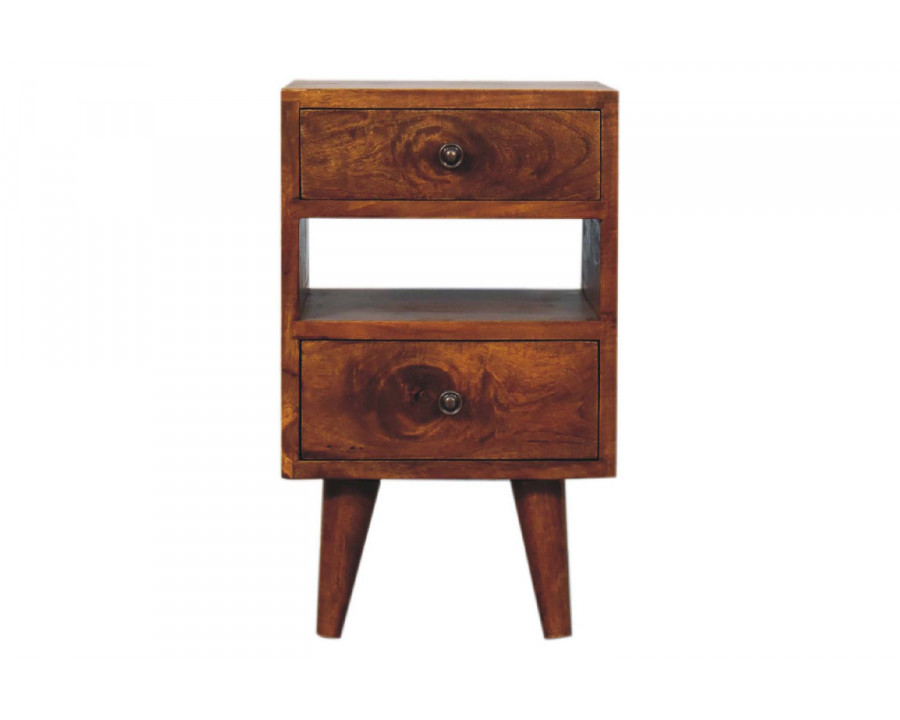 Artisan Mini Classic Multi Bedside - Chestnut