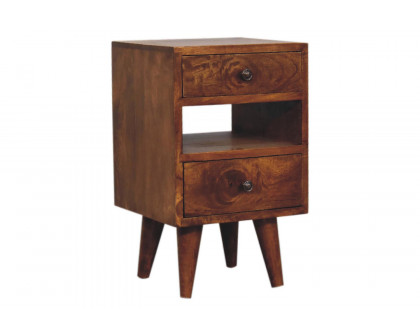 Artisan Mini Classic Multi Bedside - Chestnut