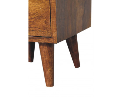 Artisan Mini Classic Multi Bedside - Chestnut