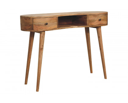 Artisan - Wave Writing Desk in Oak-ish