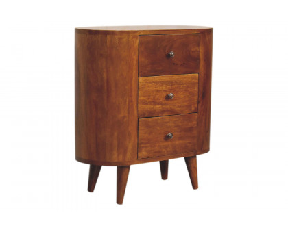 Artisan Round Mini Cabinet - Chestnut